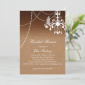 Invitation à la douche nuptiale du lustre Ombre (Debout devant)