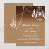 Invitation à la douche nuptiale du lustre Ombre (Devant / Derrière)