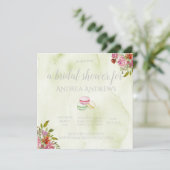 Invitation à la douche nuptiale du Macaroon (Debout devant)