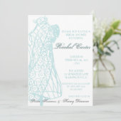 Invitation à la douche nuptiale du Mannequin (Debout devant)