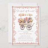 Invitation à la douche nuptiale du marché aux fleu (Devant)