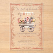 Invitation à la douche nuptiale du marché aux fleu (Recto)