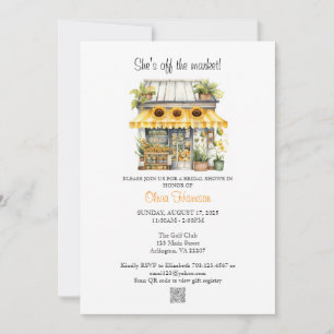 Invitation à la douche nuptiale du marché des tour