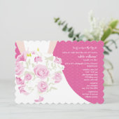 Invitation à la douche nuptiale du Mariage Nosegay (Debout devant)