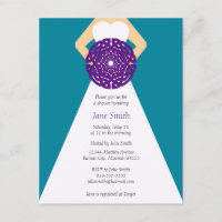 Invitation à la douche nuptiale du noeud celtique