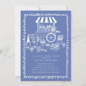 Invitation à la douche nuptiale du panier à fleurs (Devant)