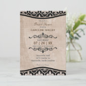 Invitation à la douche nuptiale du Paris romantiqu (Debout devant)