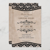 Invitation à la douche nuptiale du Paris romantiqu (Devant / Derrière)