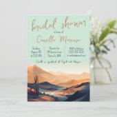 Invitation à la douche nuptiale du paysage du dése (Debout devant)