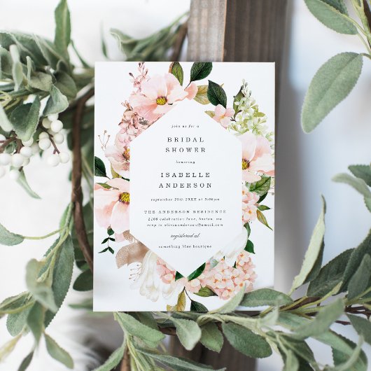 Invitation à la douche nuptiale du printemps du Ja