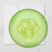 Invitation à la douche nuptiale du Spa du concombr (Dos)