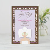 Invitation à la douche nuptiale du Spa (lavande) (Debout devant)