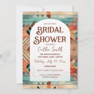 Invitation à la douche nuptiale du sud-ouest de l'