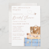 Invitation à la douche nuptiale du voyageur du mon (Devant / Derrière)