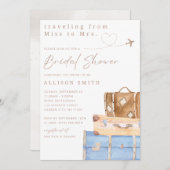 Invitation à la douche nuptiale du voyageur du mon (Devant / Derrière)