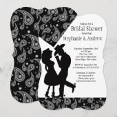 Invitation à la douche nuptiale d'une jeune fille (Devant / Derrière)