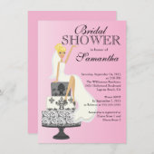 Invitation à la douche nuptiale d'une mariée de Bl (Devant / Derrière)