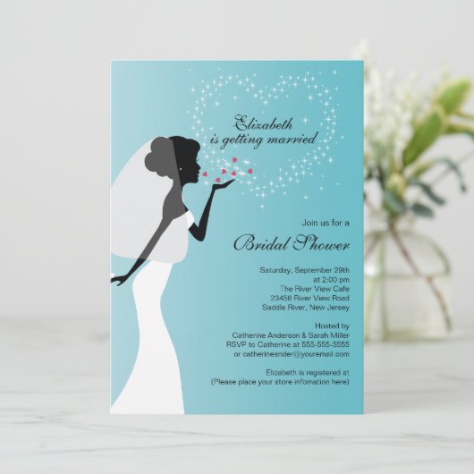 Invitation à la douche nuptiale d'une nuptiale de  (Debout devant)