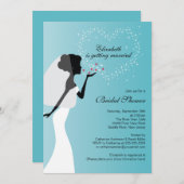 Invitation à la douche nuptiale d'une nuptiale de  (Devant / Derrière)