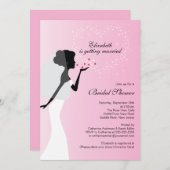 Invitation à la douche nuptiale d'une nuptiale de  (Devant / Derrière)