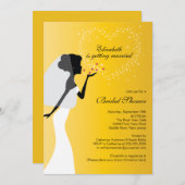 Invitation à la douche nuptiale d'une nuptiale de  (Devant / Derrière)