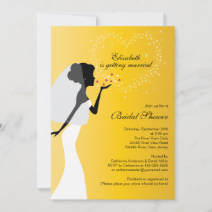 Invitation à la douche nuptiale d'une nuptiale de 