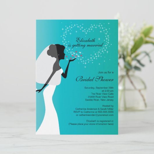 Invitation à la douche nuptiale d'une nuptiale de  (Debout devant)