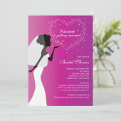 Invitation à la douche nuptiale d'une nuptiale de (Debout devant)
