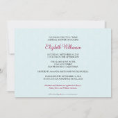 Invitation à la douche nuptiale élégante Damask (a (Dos)