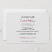 Invitation à la douche nuptiale élégante Damask (e (Dos)