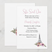 Invitation À La Douche Nuptiale, Elle A Dit Oui Ou (Devant / Derrière)