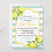 Invitation à la douche nuptiale emon - Thème Citru (Devant)