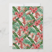 Invitation à la douche nuptiale en ananas d'or tro (Dos)