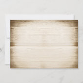 invitation à la douche nuptiale en bois rustique e (Dos)