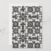 Invitation à la douche nuptiale en carreaux de cha (Dos)