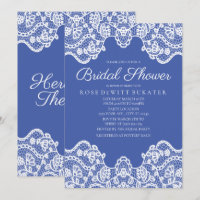 Invitation à la douche nuptiale en dentelle de pay