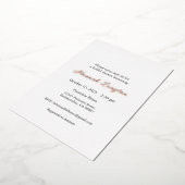 Invitation à la douche nuptiale en dentelle, Or, R (Rotation)