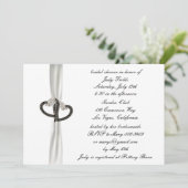 Invitation à la douche nuptiale en diamant noir et (Debout devant)