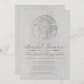 Invitation à la douche nuptiale en dollars de sabl (Devant / Derrière)