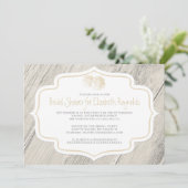 Invitation à la douche nuptiale en dollars de sabl (Debout devant)