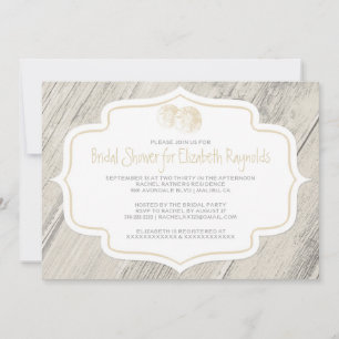 Invitation à la douche nuptiale en dollars de sabl