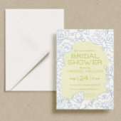 Invitation à la douche nuptiale en fleur de citron