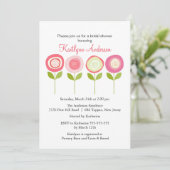 Invitation à la douche nuptiale en fleurs (Debout devant)