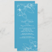 Invitation à la douche nuptiale en fleurs d'Apple (Devant / Derrière)