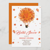 Invitation à la douche nuptiale en montgolfière d' (Devant / Derrière)