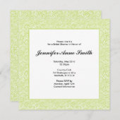 Invitation à la douche nuptiale en spirale (Devant / Derrière)