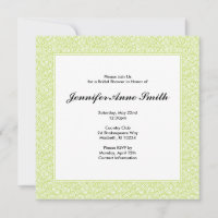 Invitation à la douche nuptiale en spirale