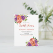 Invitation à la douche nuptiale en terre cuite (Debout devant)