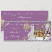Invitation à la douche nuptiale entourée de Diaman (Devant / Derrière)