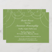 Invitation à la douche nuptiale Fancy Pearls (Devant / Derrière)